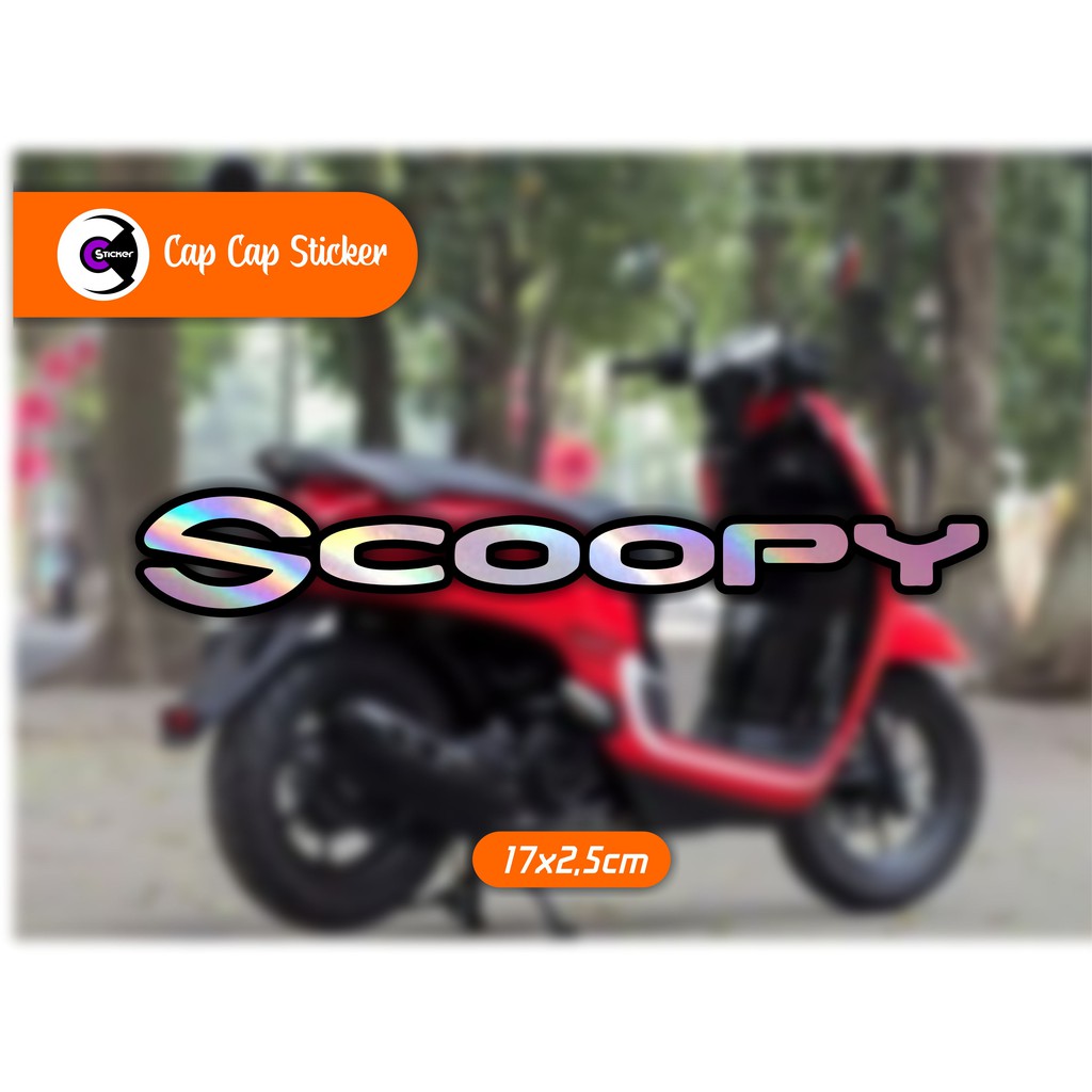 sticker scoopy hologram cutting sticker