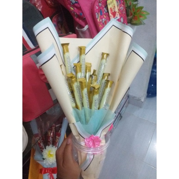 

Buket jajan full chocolatos