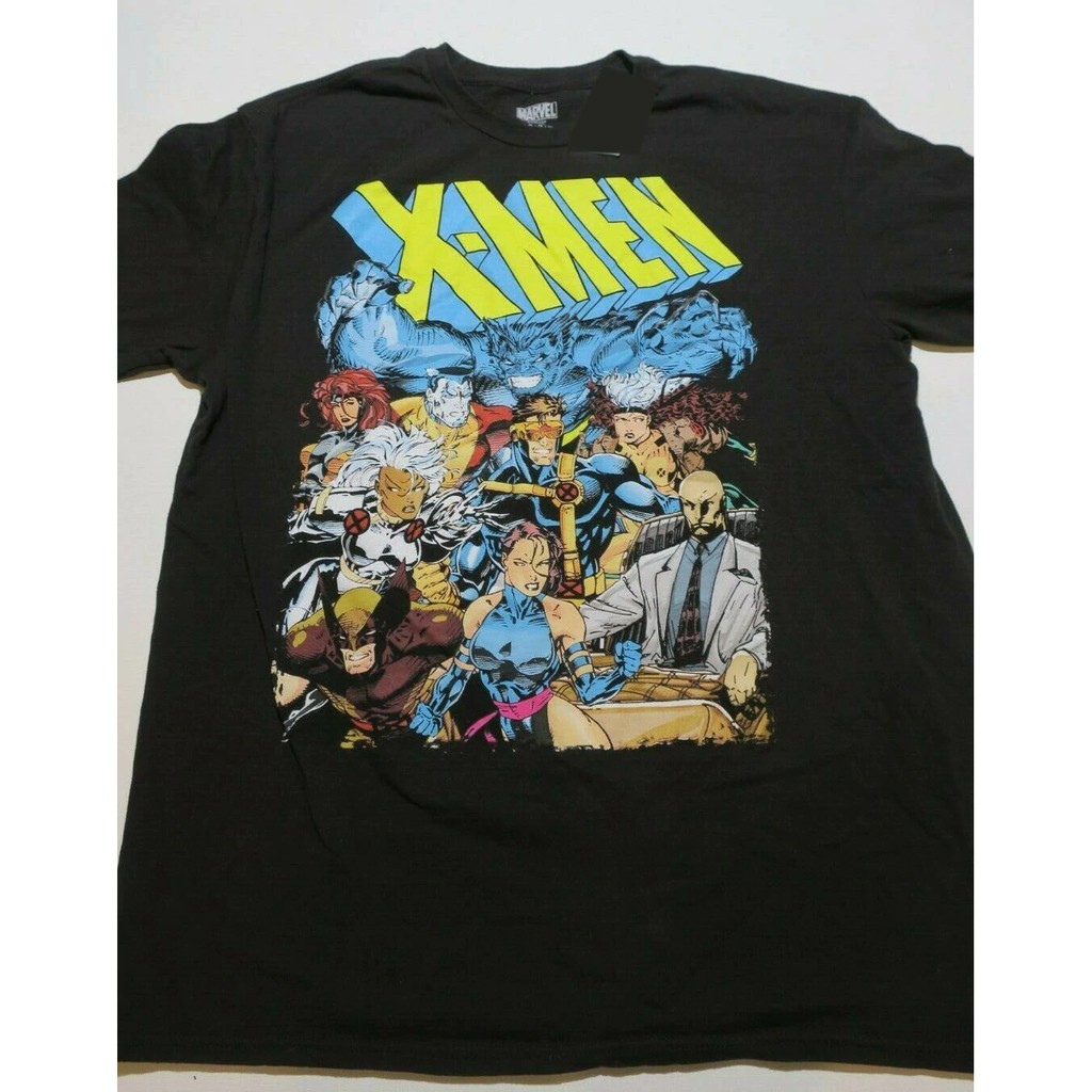 Setelan Kaos T Shirt Hitam Anak Laki Laki Lengan Pendek Gambar Kartun Miracle X Men Ukuran Besar Cel