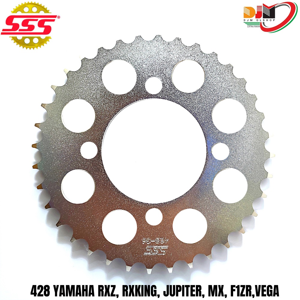 SSS Gear Belakang 428 Yamaha Rxz - Rx King - Jupiter Mx - Jupiter Z - F1ZR - Vega DLL