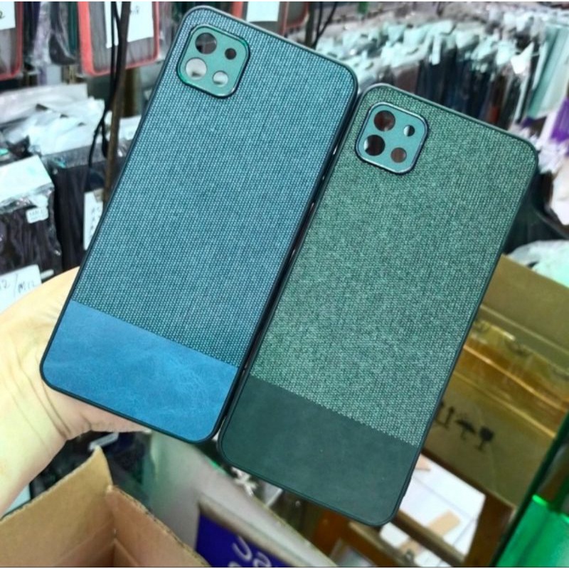 Samsung A22 5G soft case fabric denim premium case