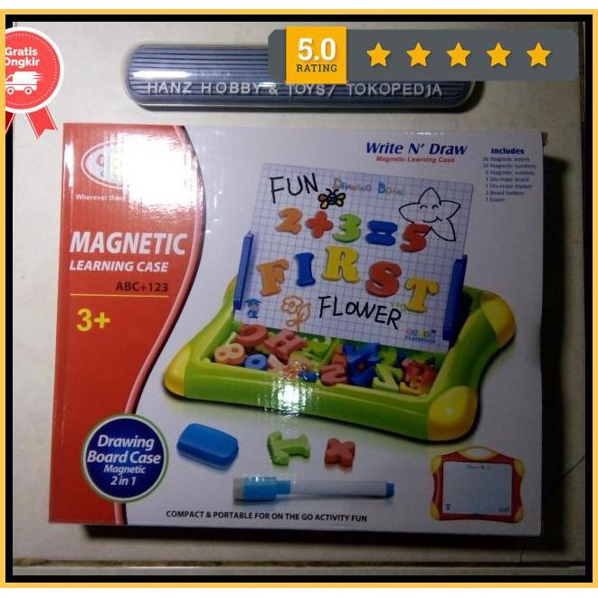 

Papan Belajar Tulis Anak Huruf Angka Magnet Free898