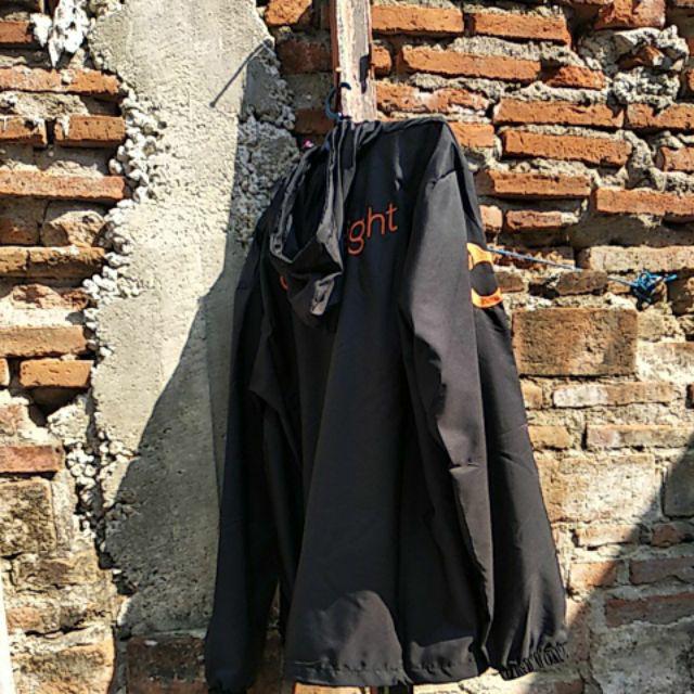 JAKET PARASUT ORTUSEIGHT  BLACK ORANGE Shopee Indonesia