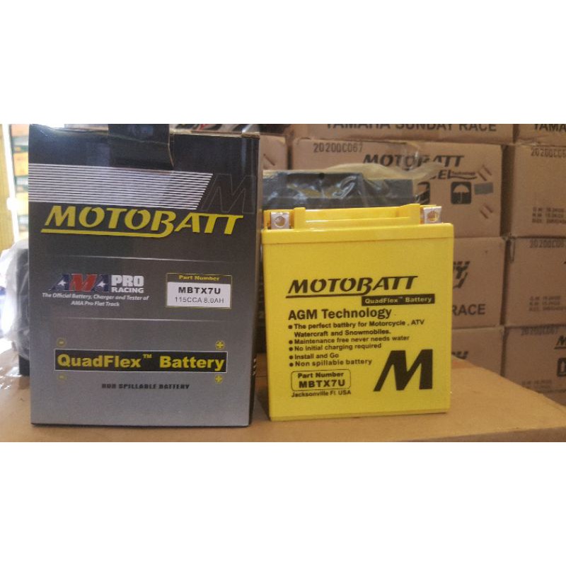 AKI MOTOR KERING R25, KLX, XMAX MOTOBATT MBTX7U 12V8AH