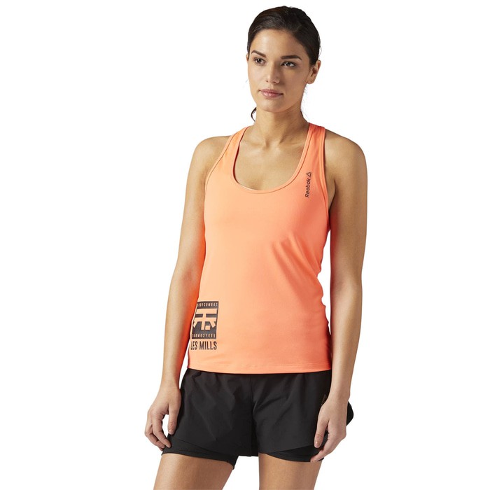  reebok les mills bodycombat performance baju pria hitam 