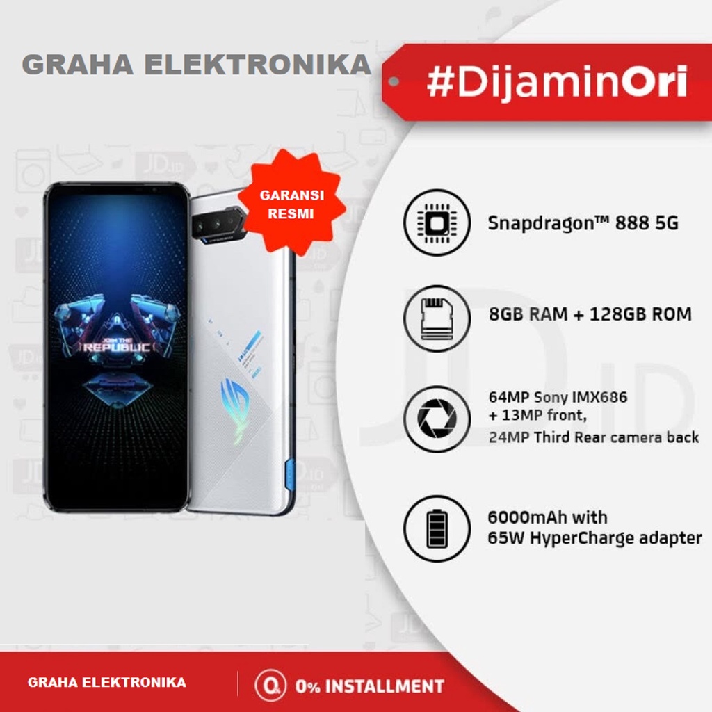 ASUS ROG PHONE 5 8/128 GB GARANSI RESMI