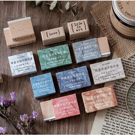 Wooden Stamp - Vintage English Word Phrase Series