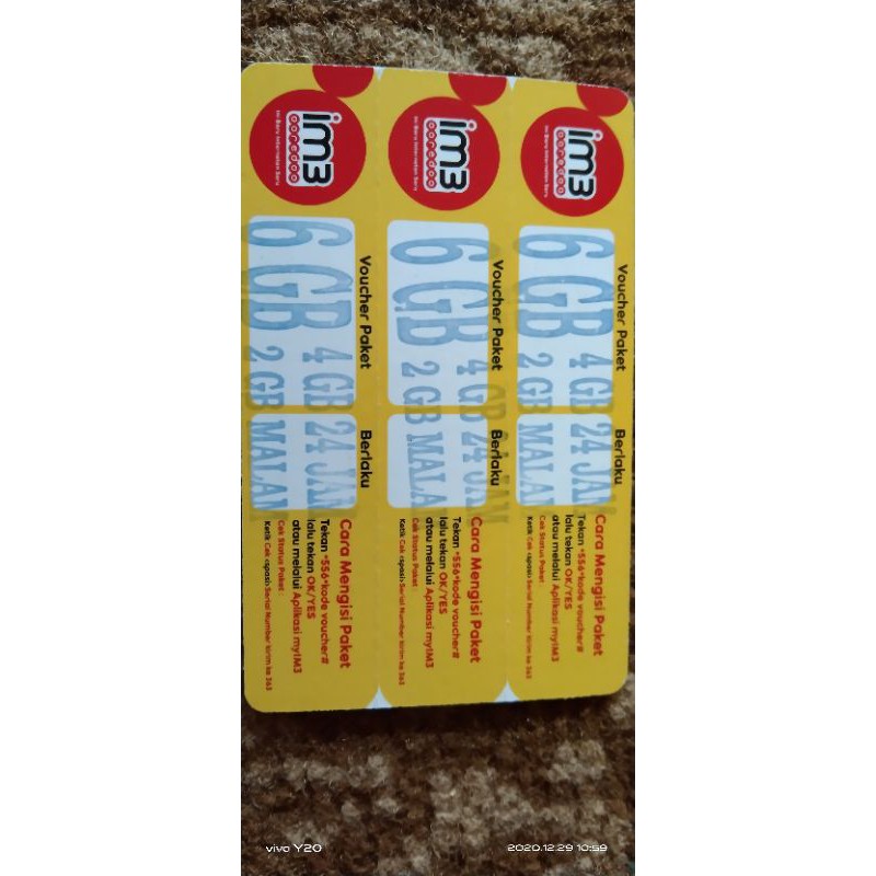 Voucher M3 6gb sebulan