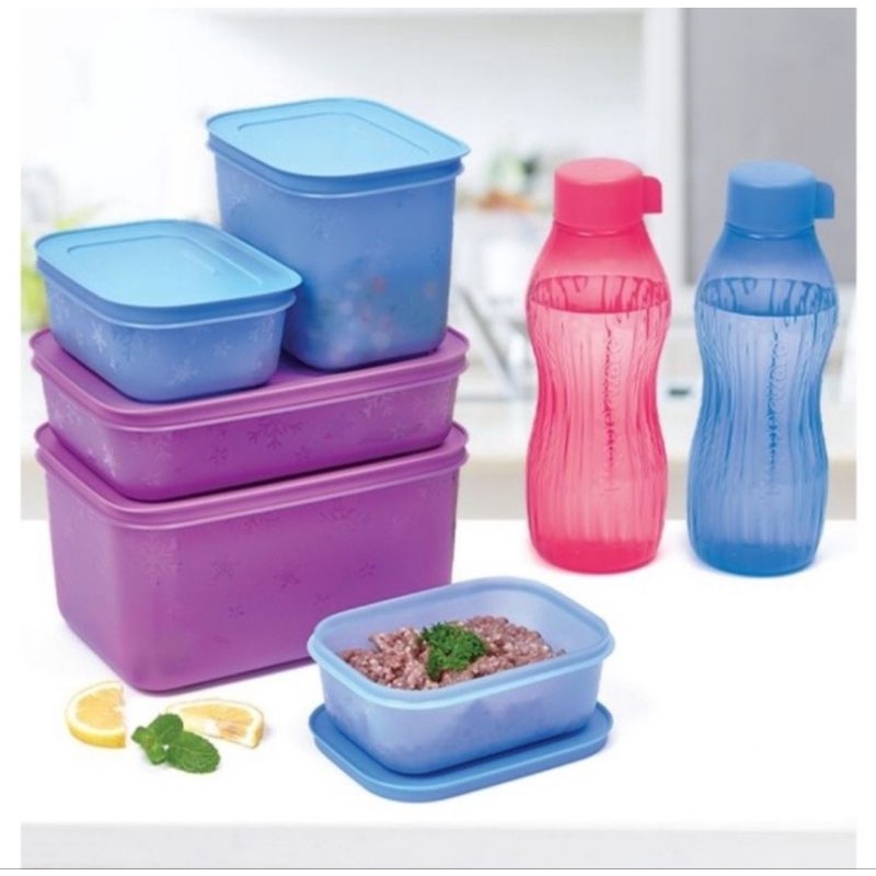 Frozy cozy kotak makanan frezer tupperware set