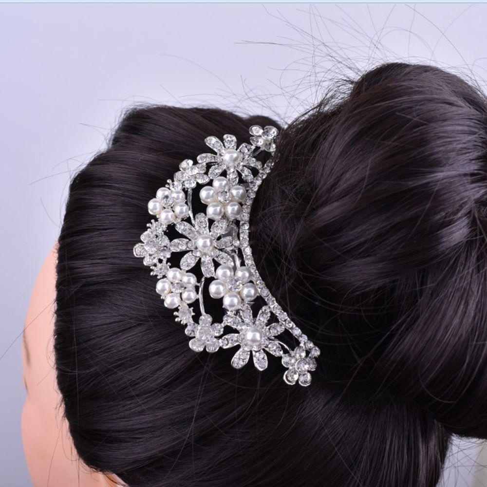 Needway Mutiara Sisir Rambut Elegan Hiasan Kepala Wanita Hiasan Rambut Bridal Wedding Hairclip