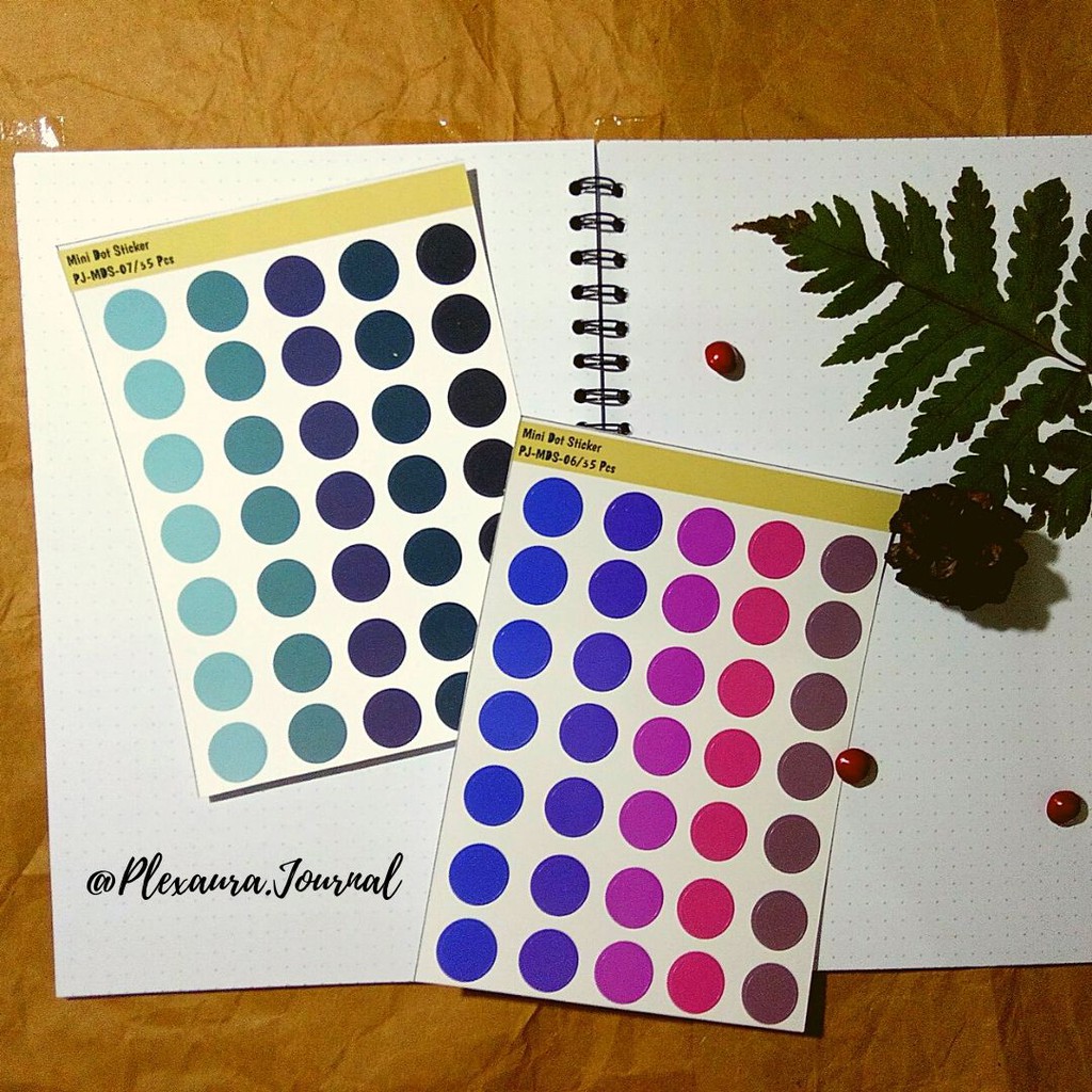 

Stiker Dot korean Journal style Bujo murah Round Bulat small polkadot untuk Planner, DIY,