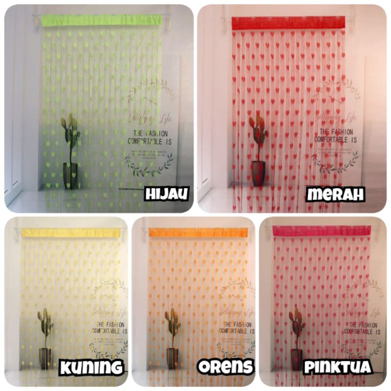 Tirai benang love / tirai benang / tirai love