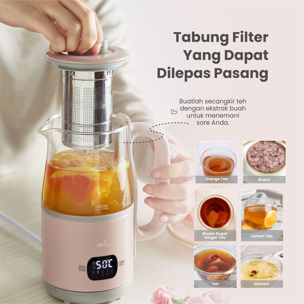 Emily Tea Maker 0.6L (Alat pembuat teh)
