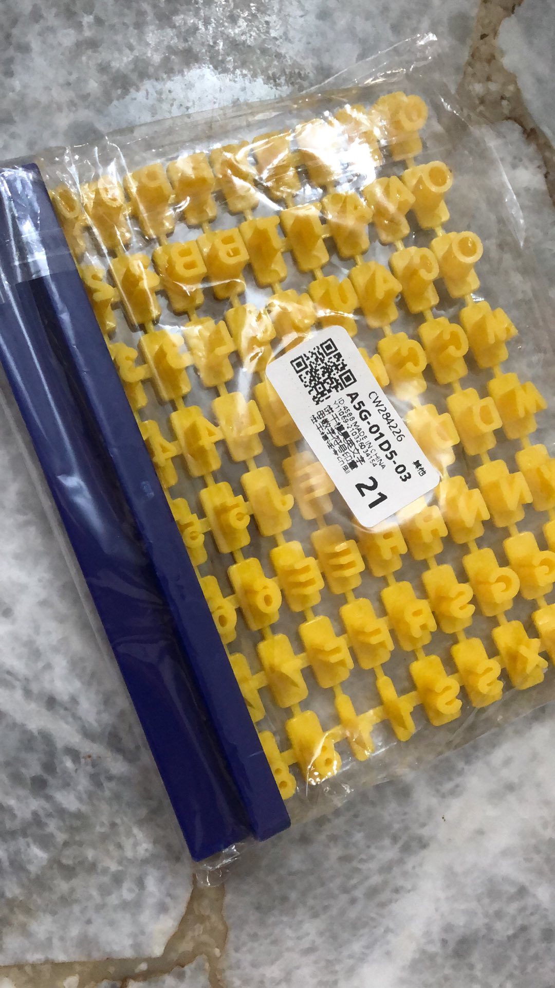 1 Set Cetakan Kue / Biskuit / Fondant Bentuk Huruf Alfabet / Angka Diy