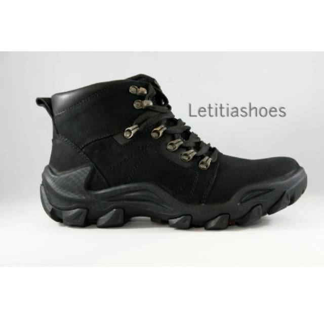 READY Sepatu Boots Pria kulit Jim Joker Original OSLO 02B Casual Boot Black