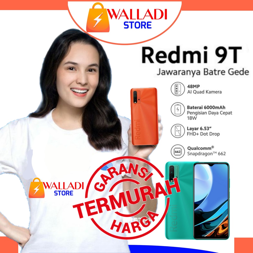 [GRATIS ONGKIR] Xiaomi Redmi 9T 6/128 4/64 Fullset Second Original Seken Murah Bekas Like New