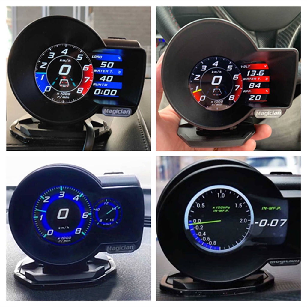 MAGICIAN F835 OBD2 GAUGE INDIKATOR DIGITAL UNIT MULTIFUNGSI