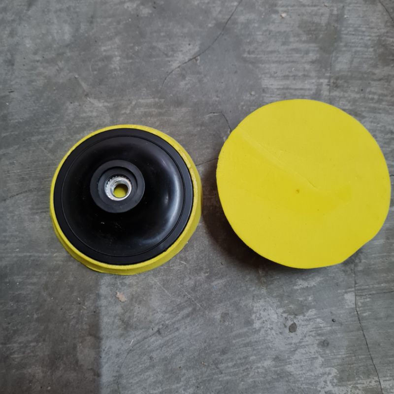 TATAKAN AMPLAS BULAT / RUBBERPAD HALUS