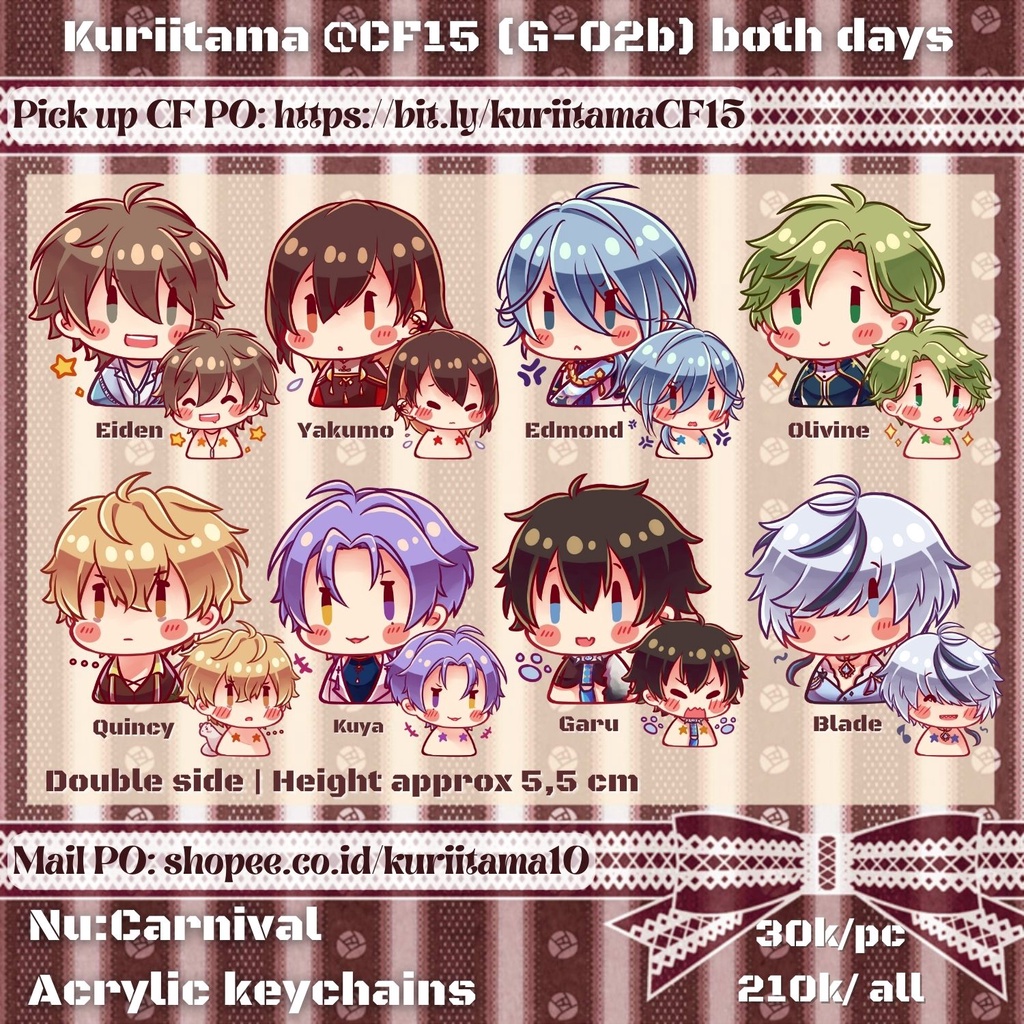 Acrylic Keychain Nu:Carnival (PO)