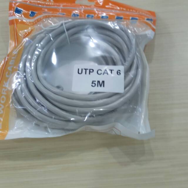 Kabel Lan 5M cat6 UTP cable Lan 5 meter High Quality kabel lan cat 6