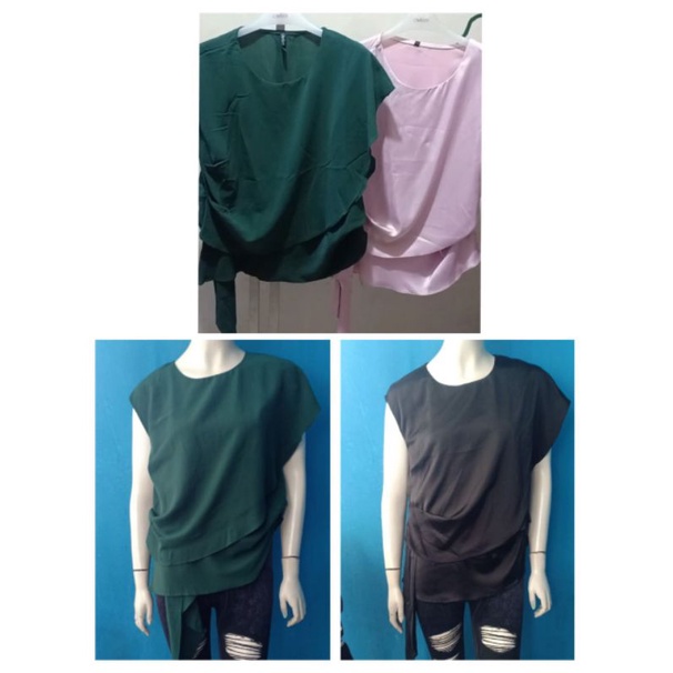 atasan/blouse lengan pendek Cavalier