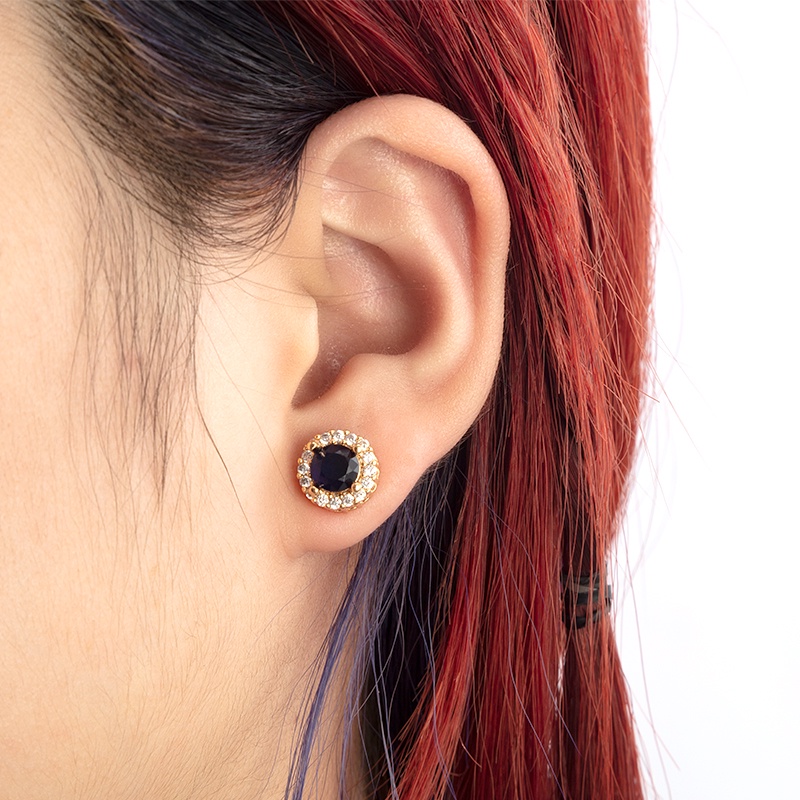 [AXIER PROMO]-Anting Tusuk Xuping Lapis Emas Zirkon Hias Untuk Remaja Perempuan Dan Wanita-1