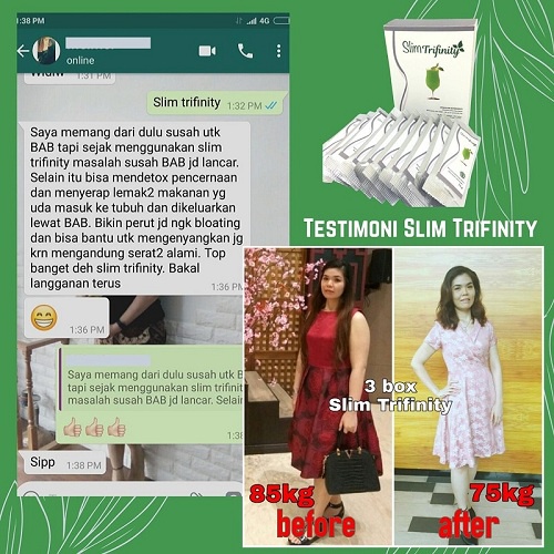 pelangsing slim trifinity diet herbal alami per 1 sachet