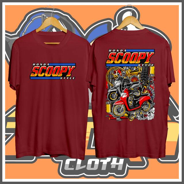 Kaos Scoopy / scoopy happy / scoopy modif / ORI/ COD