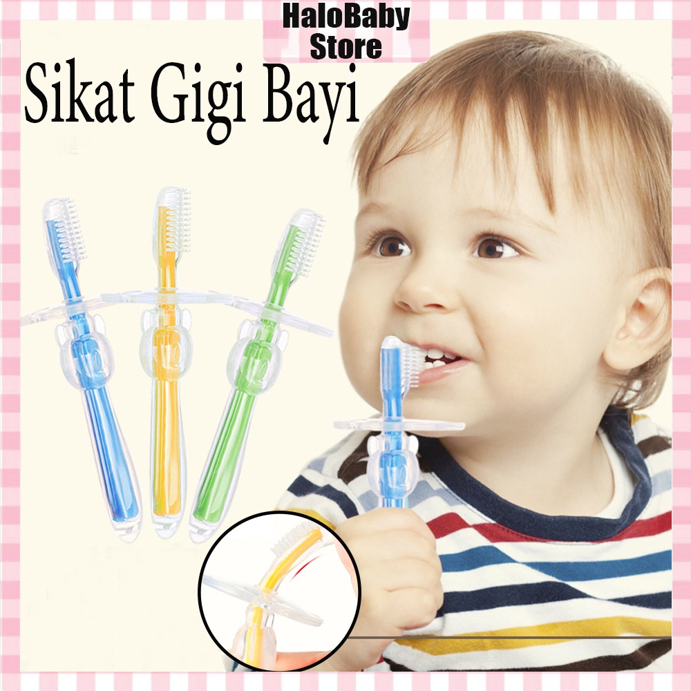 Halobaby Sikat Gigi Anak Bayi Silicon / Toothbrush Babysafe