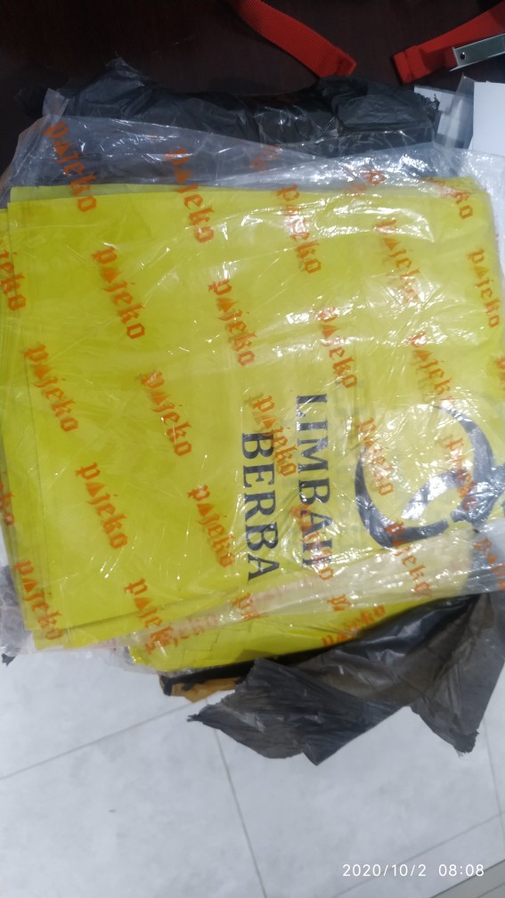 Kantong Plastik Sampah Medis Infeksius / Plastik Biohazard / Kantong Sampah Medis