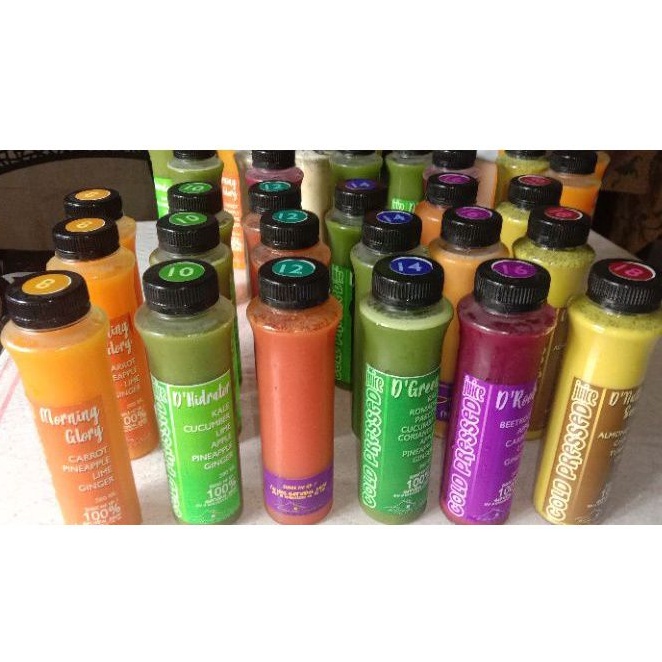 

Paket Detox Cold Pressed Juice (3 Hari, 18 botol)