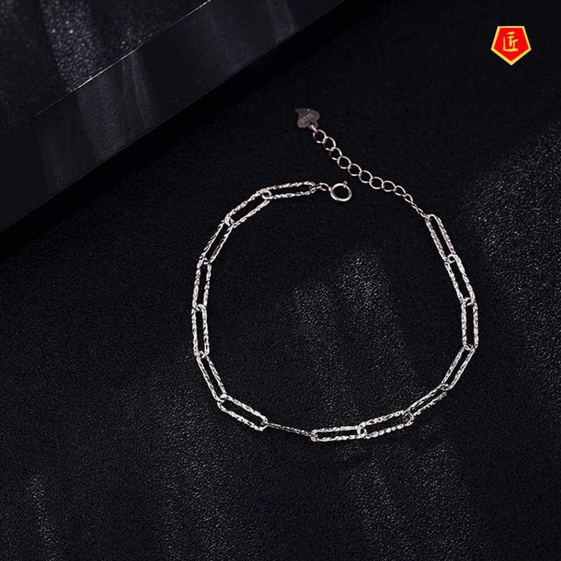 [Ready Stock]925 Silver Bracelet Women's Light Luxury High-Grade