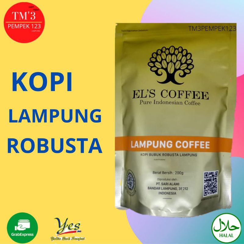 

Kopi Bubuk Asli Lampung Robusta Els Coffee