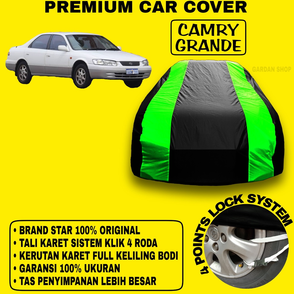 Body Cover CAMRY GRANDE Sarung Strip HIJAU Penutup Pelindung Bodi Mobil Camry Grande PREMIUM