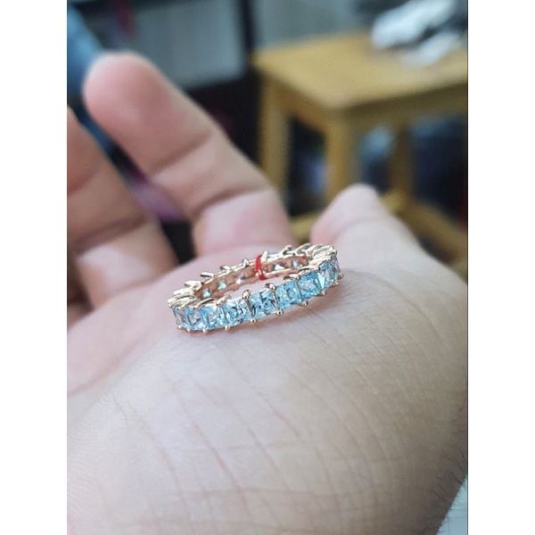 cincin ring mata biru buget emas kadar 750/17k