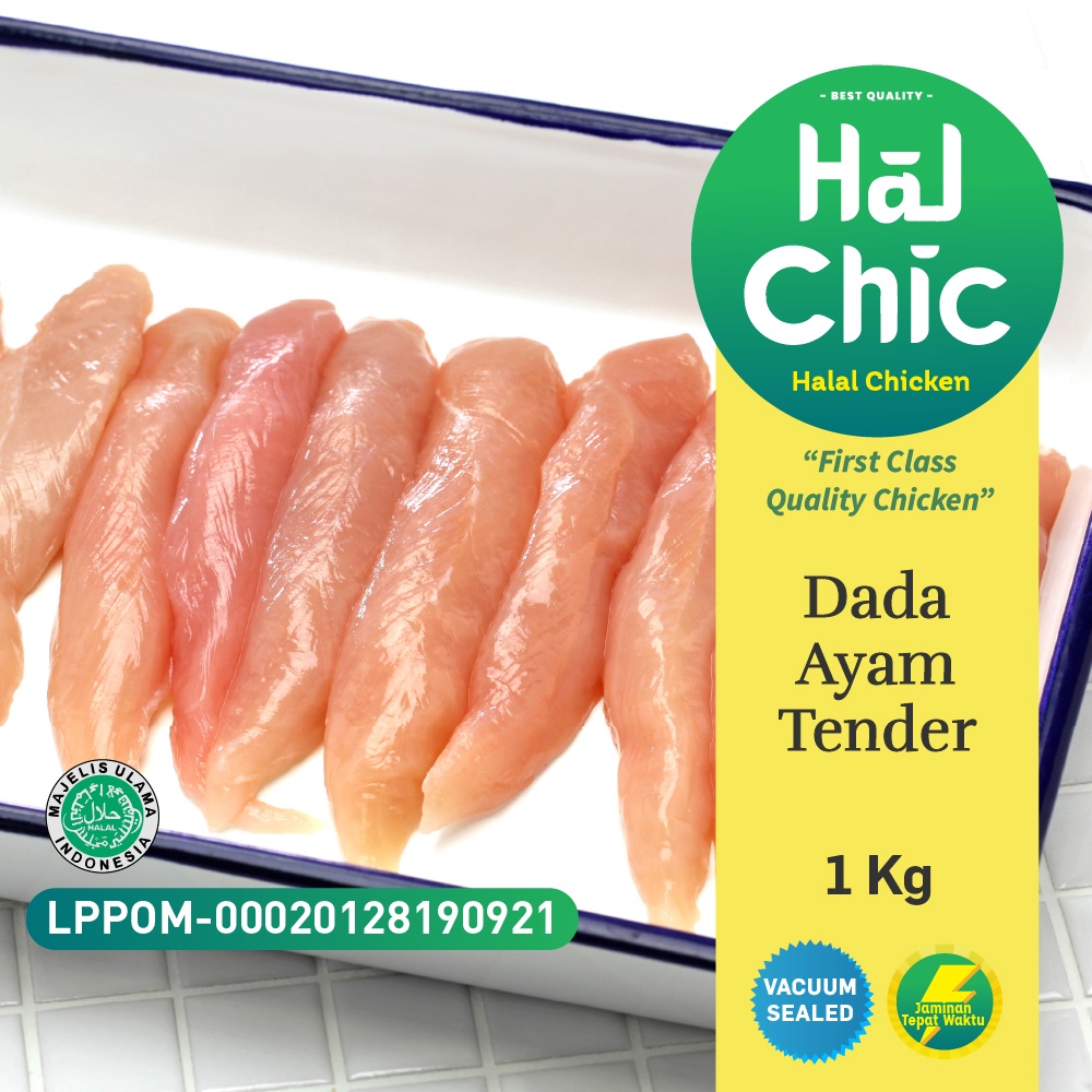 

Chicken Strip Tender 1 Kg HalChic