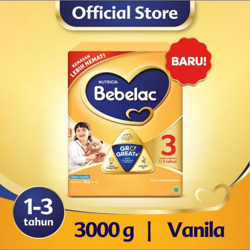 Bebelac 3 Madu / Vanila 3000gr