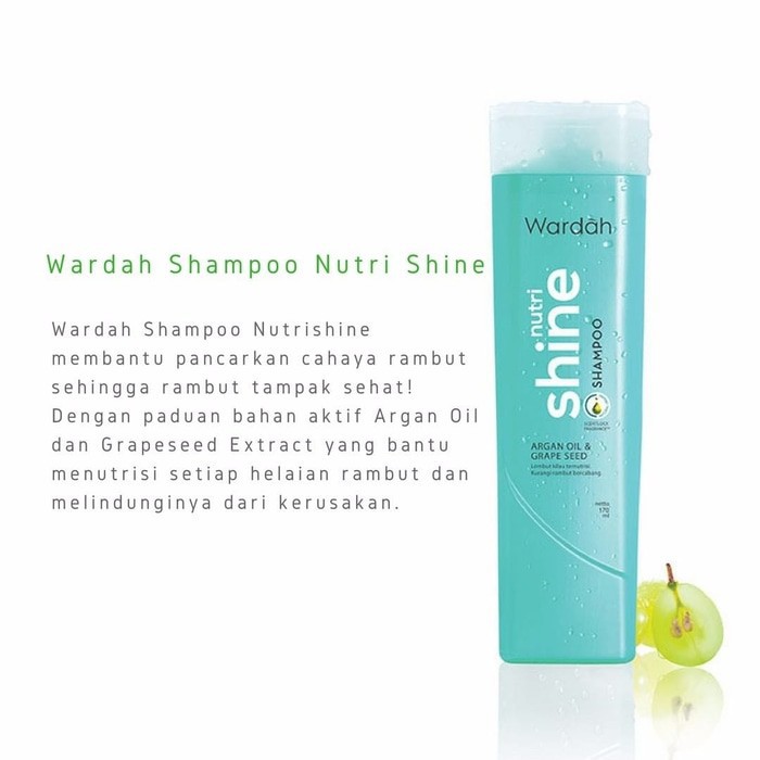 Wardah Nutri Shine Shampoo Rambut Berkilau Anti Lepek Kusam