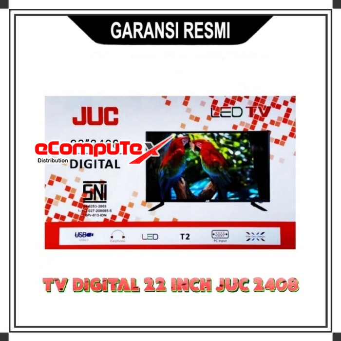 TV LED JUC DIGITAL 22&quot; INCH KV2408 T2 / TELEVISI KV 2408 T 2 - GARANSI RESMI