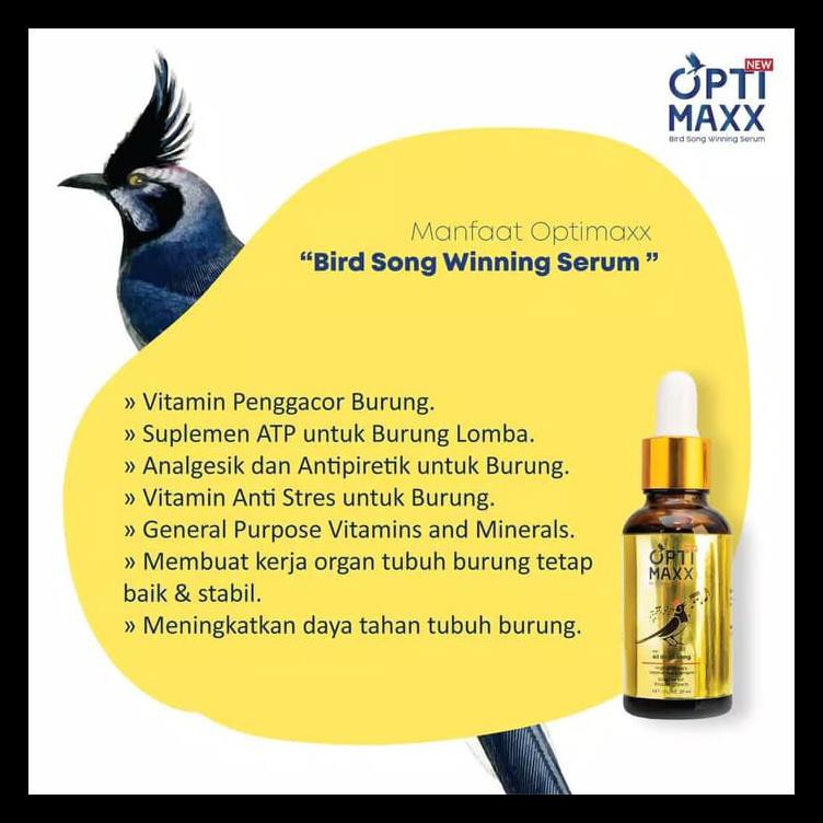 Dijual Optimaxx Serum Vitamin Burung Khusus Untuk Suara Burung Lomba