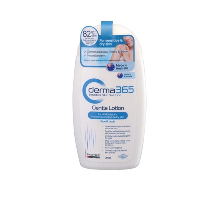 Derma 365 Gentle Lotion 200 ml + bubble wrap