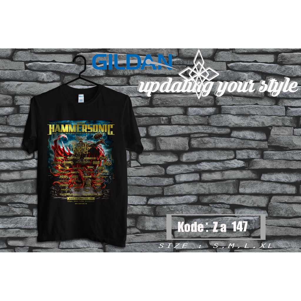 kaos hammersonic original gildan za172