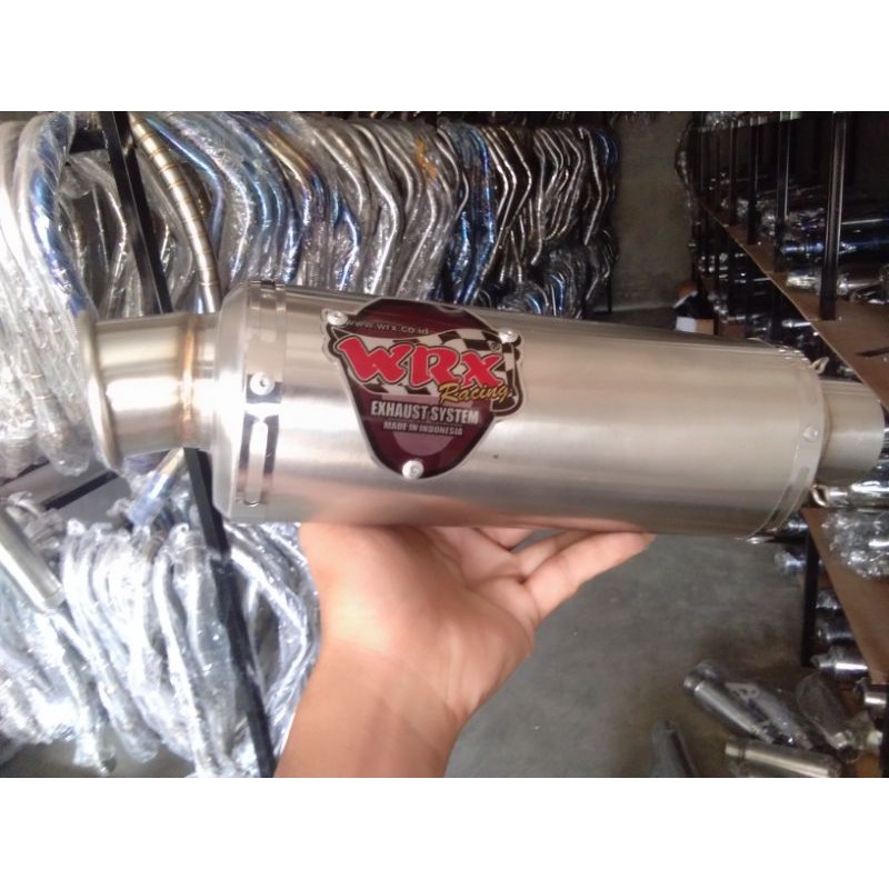 slincer knalpot wrx racing diameternya 50 sama klem pir