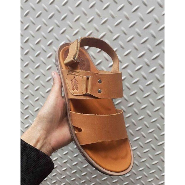 sandal pria kulit sapi asli.tali belakang