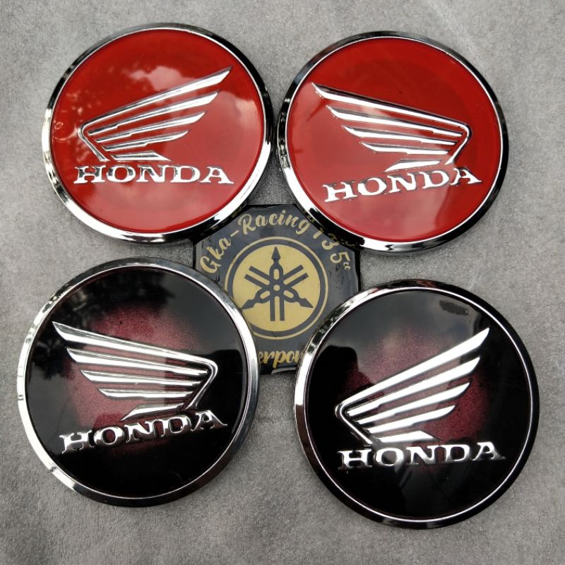 2pcs emblem logo Honda cbr 250 600 1000 900 400 3D  permukaan melengkung bahan akrilik