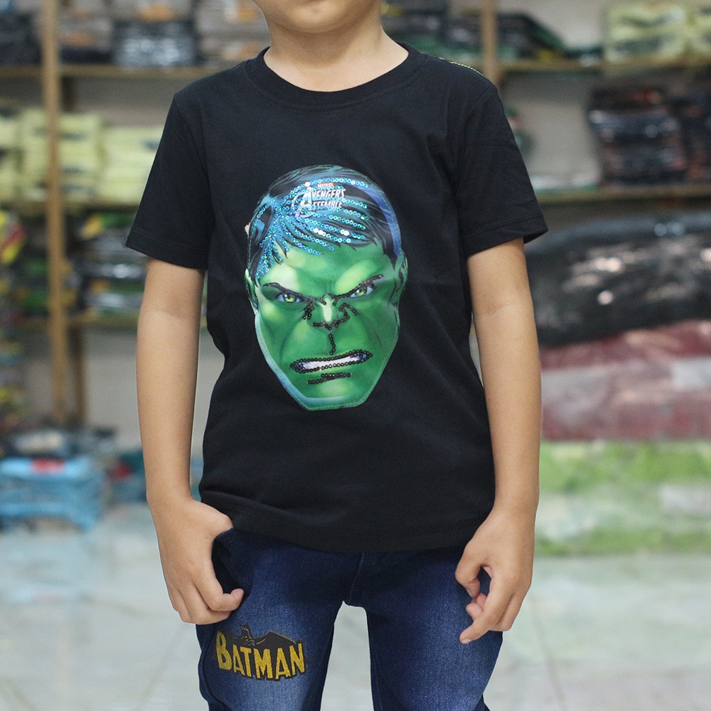  KAOS  LED  GROSIR  BAJU KAOS  ANAK  LED  TERMURAH SUPERHERO 