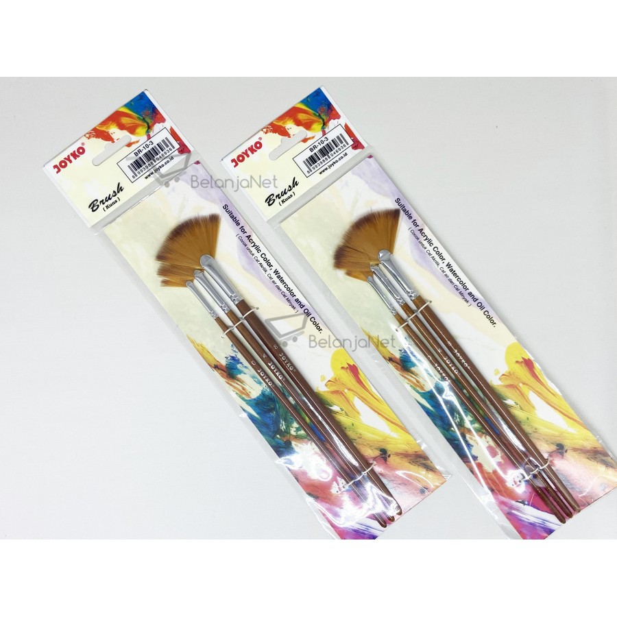 Kuas Cat Air Lukis Akrilik Acrylic | Brush Joyko BR-10-3