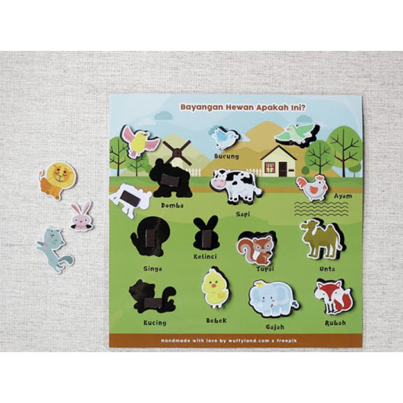 Busy Page Hewan Mainan Edukasi Wuffyland Murah Edufun Toys