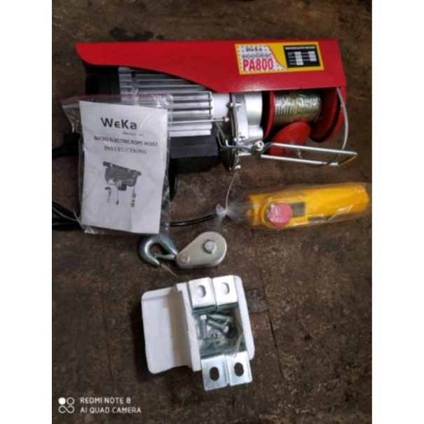 Elektrik mini hoist WEKA GERMANY OPT 1 TON X 12 meter - Weka electric hoist alat angkut barang