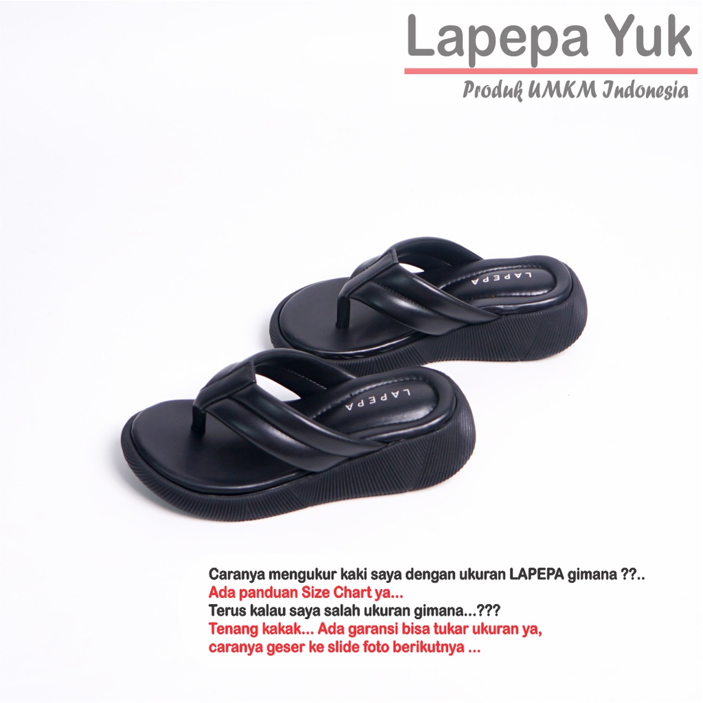 LAPEPA YUK - Sandal Platform Anak Perempuan Usia 2 sampai 10 Tahun ZELDA KIDS  Sendal Anak cewek Wedges Wanita Empuk Model Silang Warna LIGHT SALEM Pink Soft Lucu Cantik cewe Slop Usia Umur 3 4 5 6 7 8 9 thn Tahun Premium Ori Original Mall Official Store